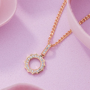 Diamond Circle Necklace