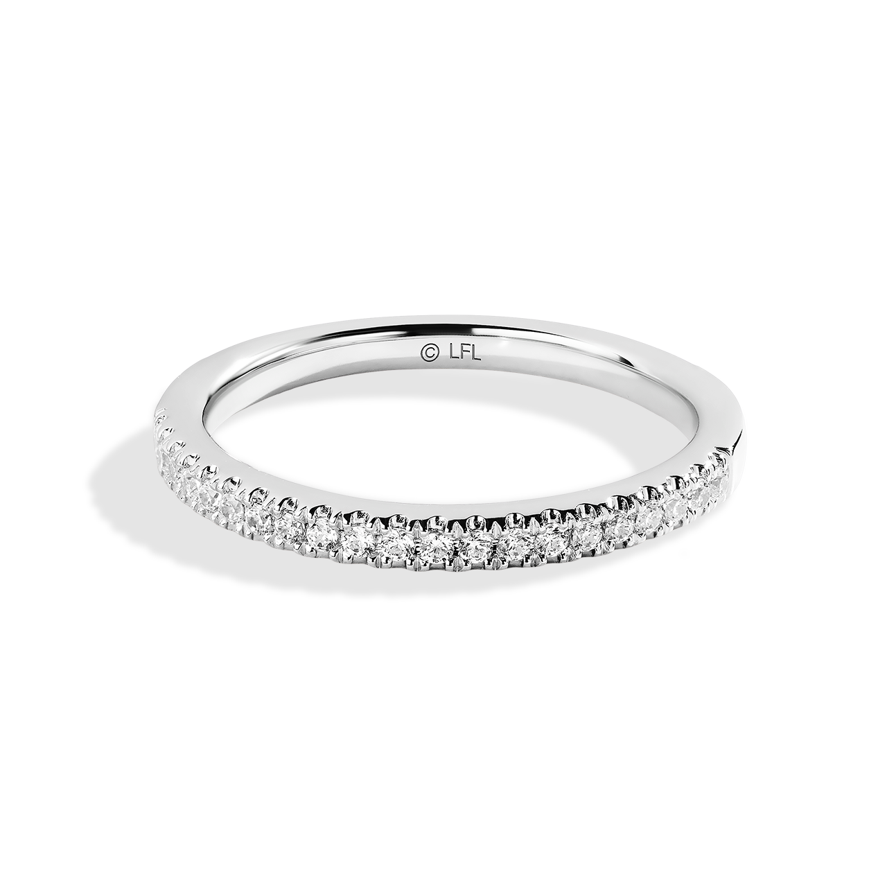 Star Wars™ Into The Galaxy Diamond Wedding Band in 14K White Gold 1/5 CTTW View 1