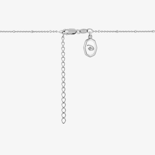 Women's Alphabet 'L' Necklace with 1/20 CT.TW. Diamonds in 14K Rose Gold over Sterling Silver