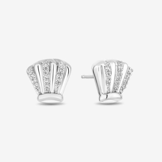 Women's Earring with 1/10 CT.TW. Diamonds in Sterling Silver