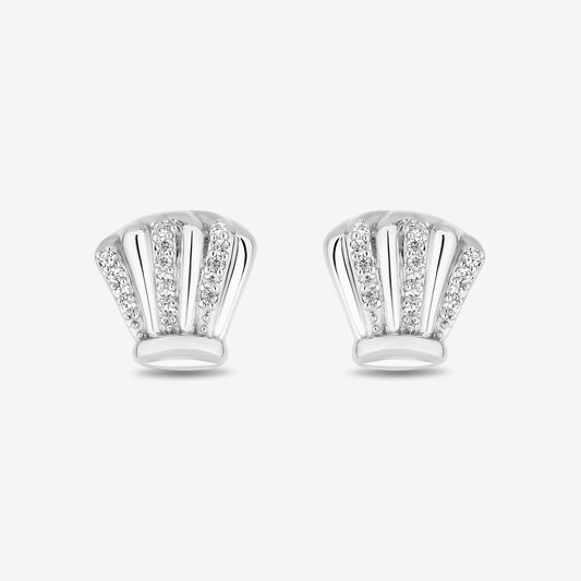 Women's Earring with 1/10 CT.TW. Diamonds in Sterling Silver