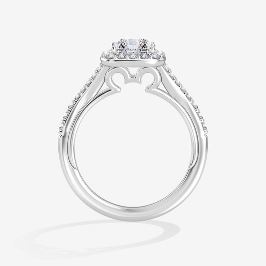Women's Engagement Ring with Lab Grown Diamonds in 14K Gold