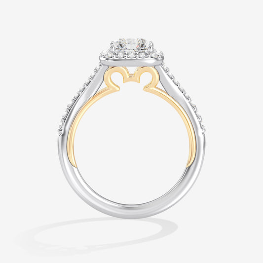 Women's Engagement Ring with Lab Grown Diamonds in 14K Gold