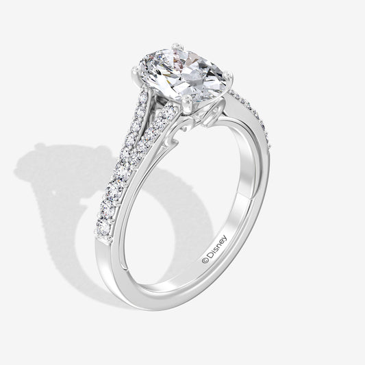 Women's Engagement Ring with Lab Grown Diamonds in 14K Gold