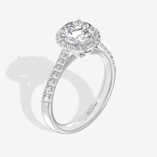 Women's Engagement Ring with Lab Grown Diamonds in 14K Gold