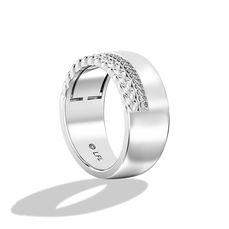 Star Wars™ Princess Leia Diamonds Women's Ring in Sterling Silver 1/10 CTTW View 2